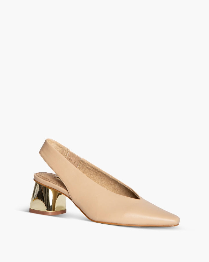 BLOCK HEEL SLINGBACK