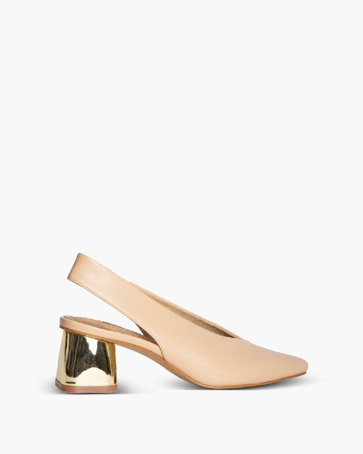 BLOCK HEEL SLINGBACK