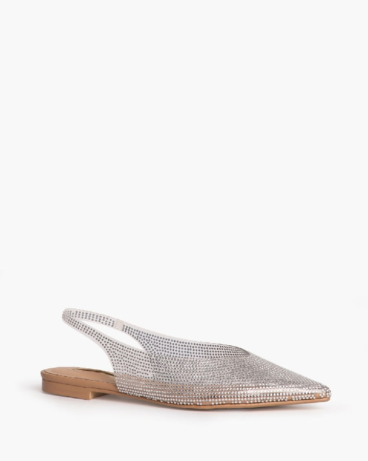 VINYL FLAT SLINGBACK