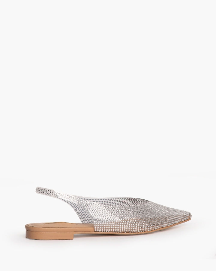 VINYL FLAT SLINGBACK