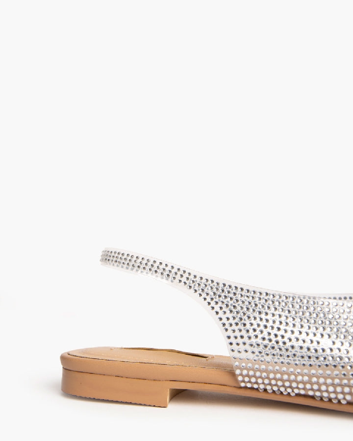 VINYL FLAT SLINGBACK