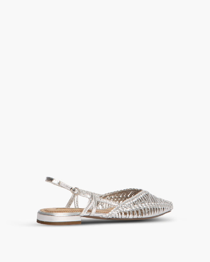 METALLIC FLAT SLINGBACK
