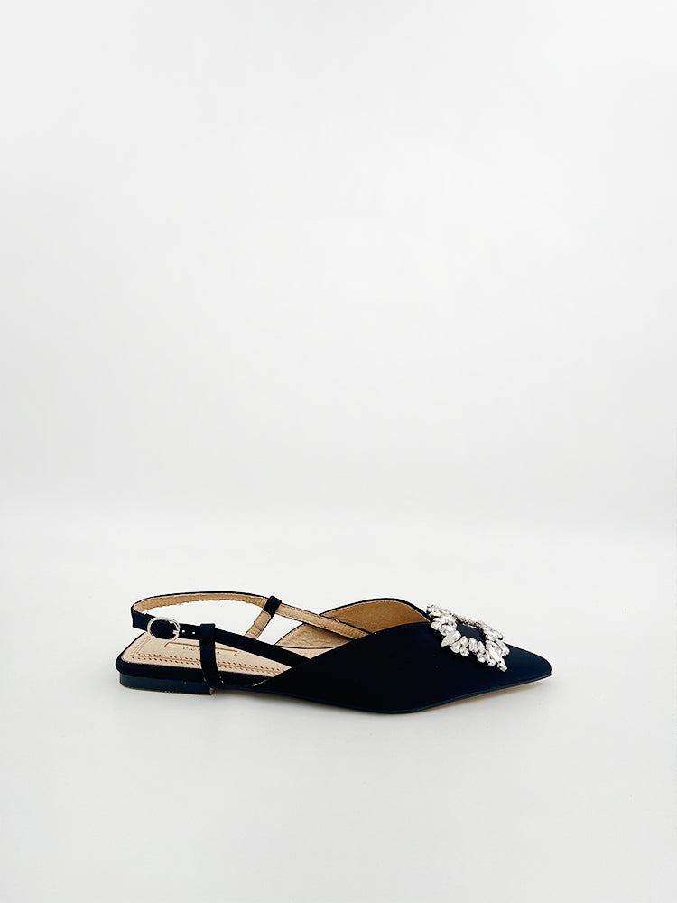 EMBELLISHED FLAT SLINGBACK