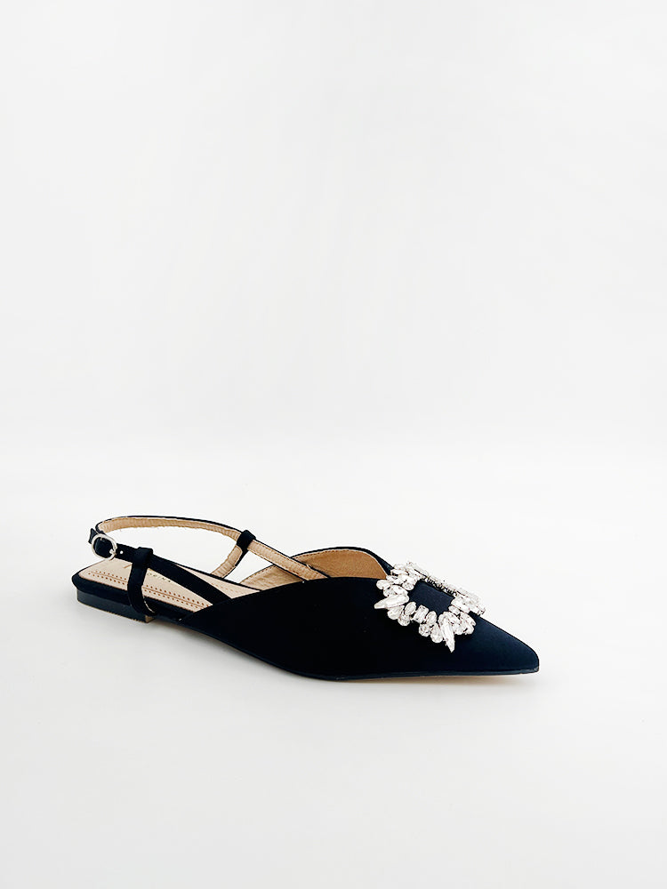 EMBELLISHED FLAT SLINGBACK