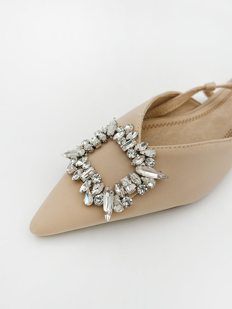 EMBELLISHED FLAT SLINGBACK