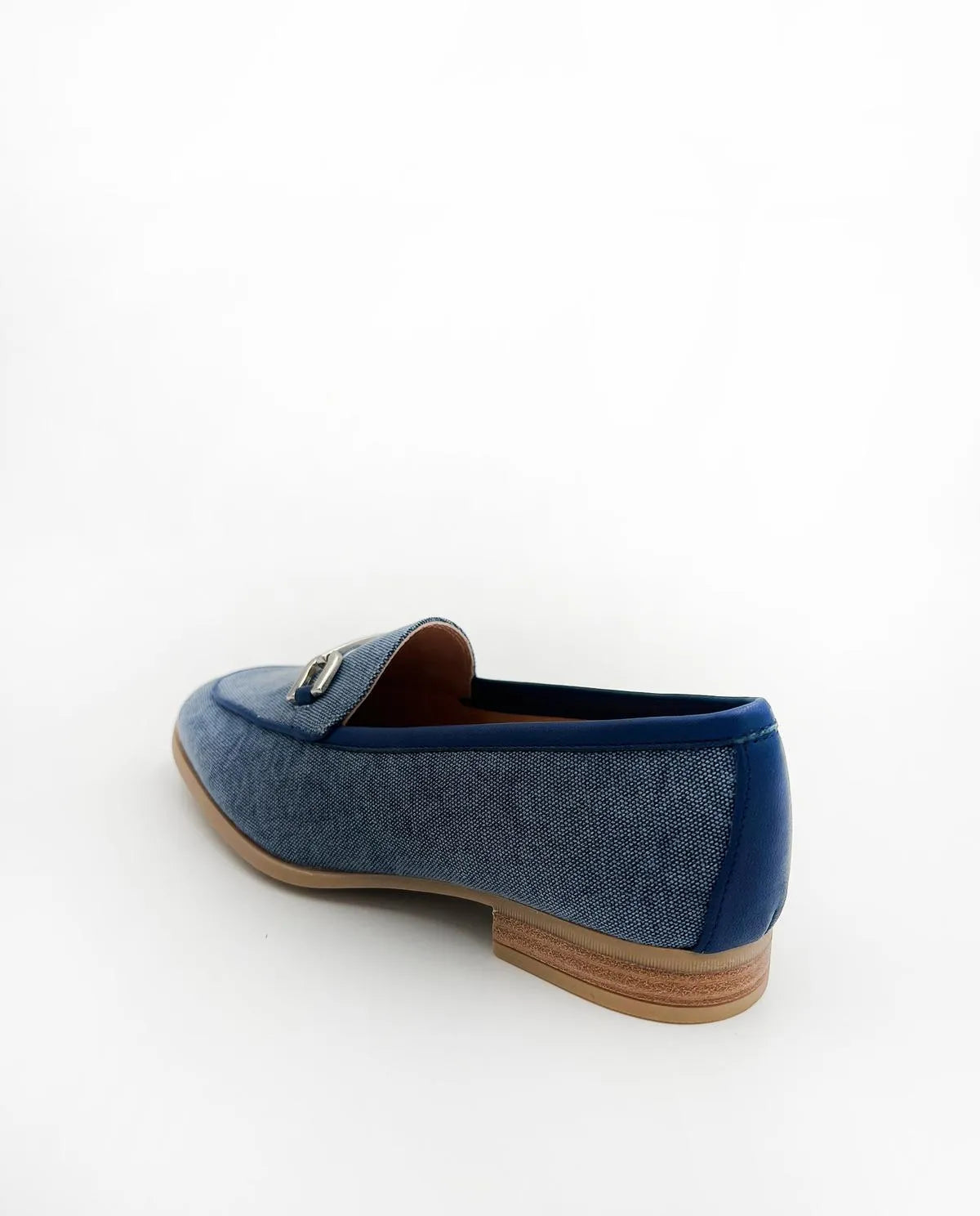 CLASSIC LOAFER IN DENIM LINEN-Loafers-UNISA- Pointure.AE