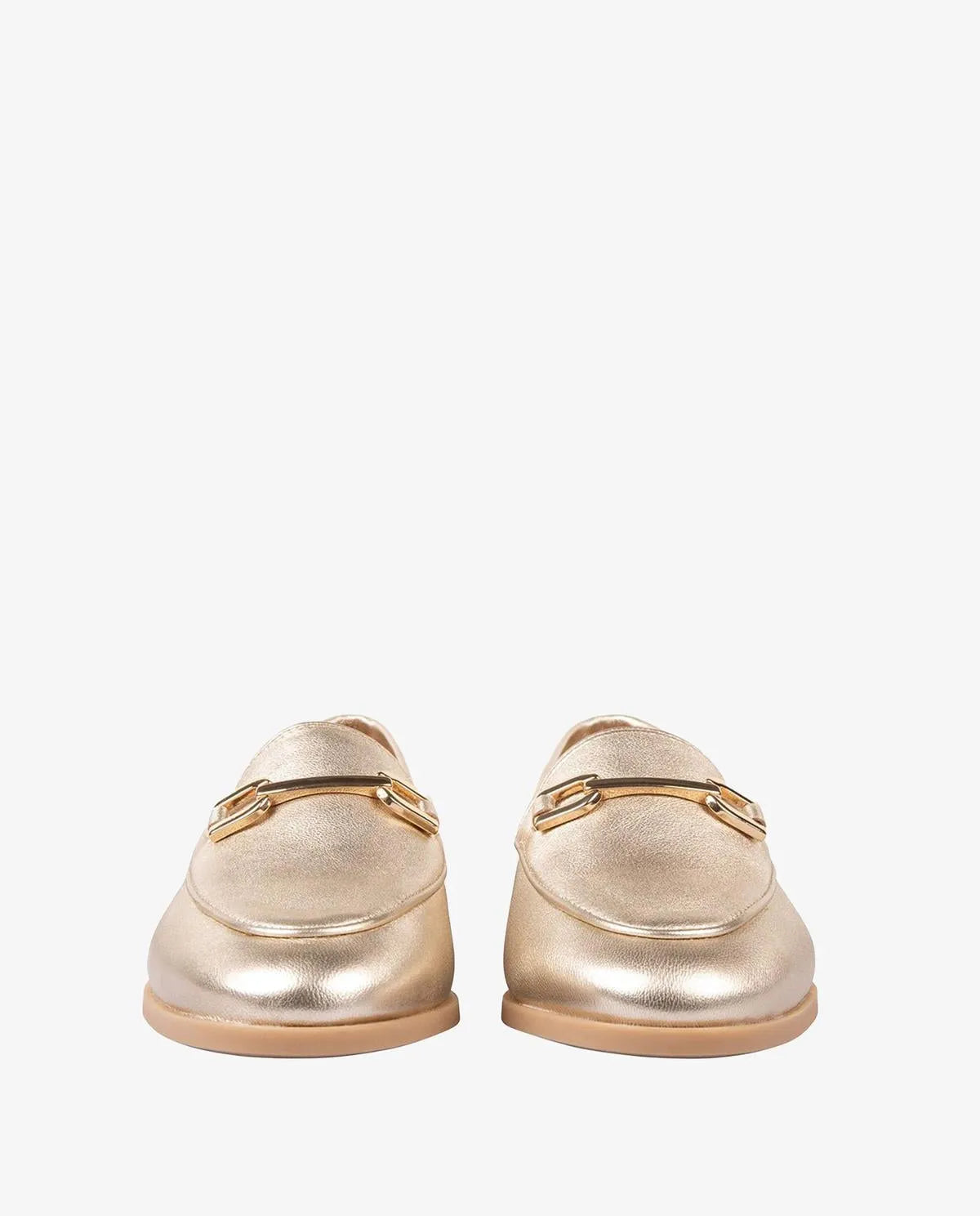 CLASSIC LOAFER IN METALLIC LEATHER-Loafers-UNISA- Pointure.AE