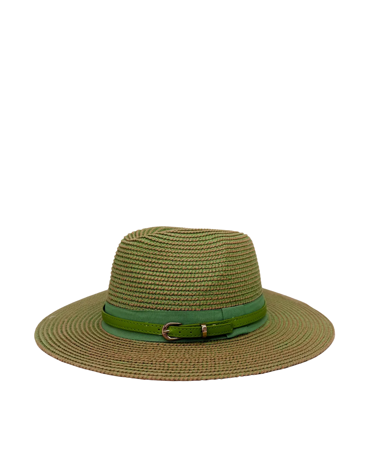 GREEN STRAW HAT-Hats-ALEX MAX- Pointure.AE