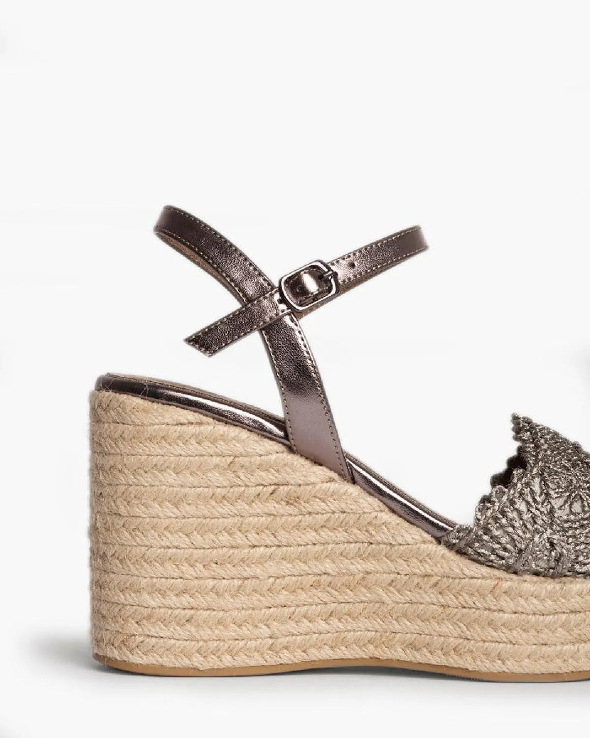 HIGH HEEL SANDAL IN GRAY-Espadrilles-CORINA- Pointure.AE