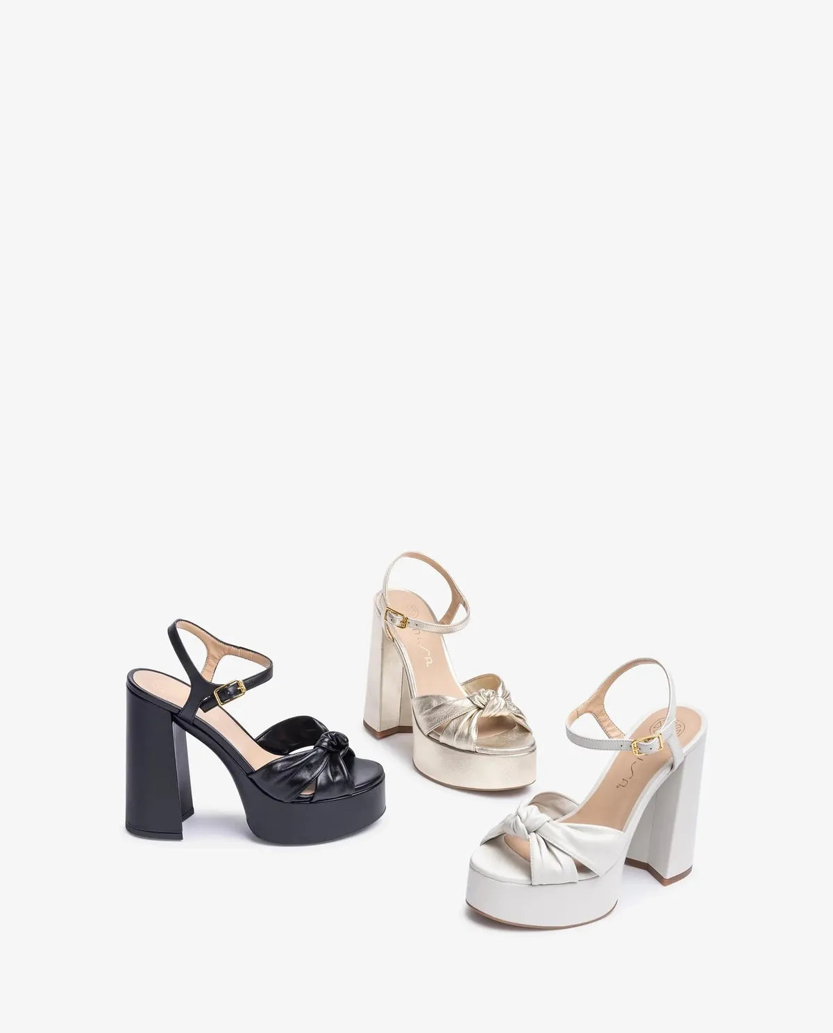 HIGH HEEL SANDAL IN IVORY-Sandals-UNISA- Pointure.AE