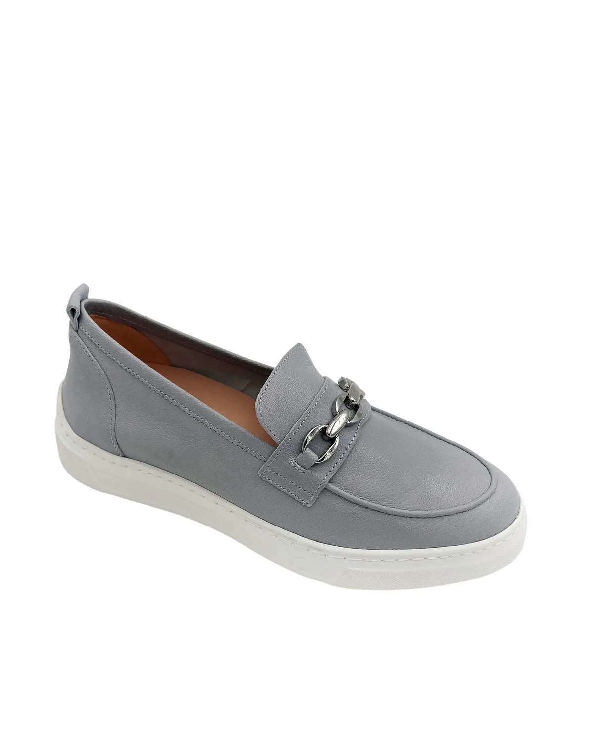 LOAFER WITH SPORTY SOLE IN JEANS-Loafers-UNISA- Pointure.AE