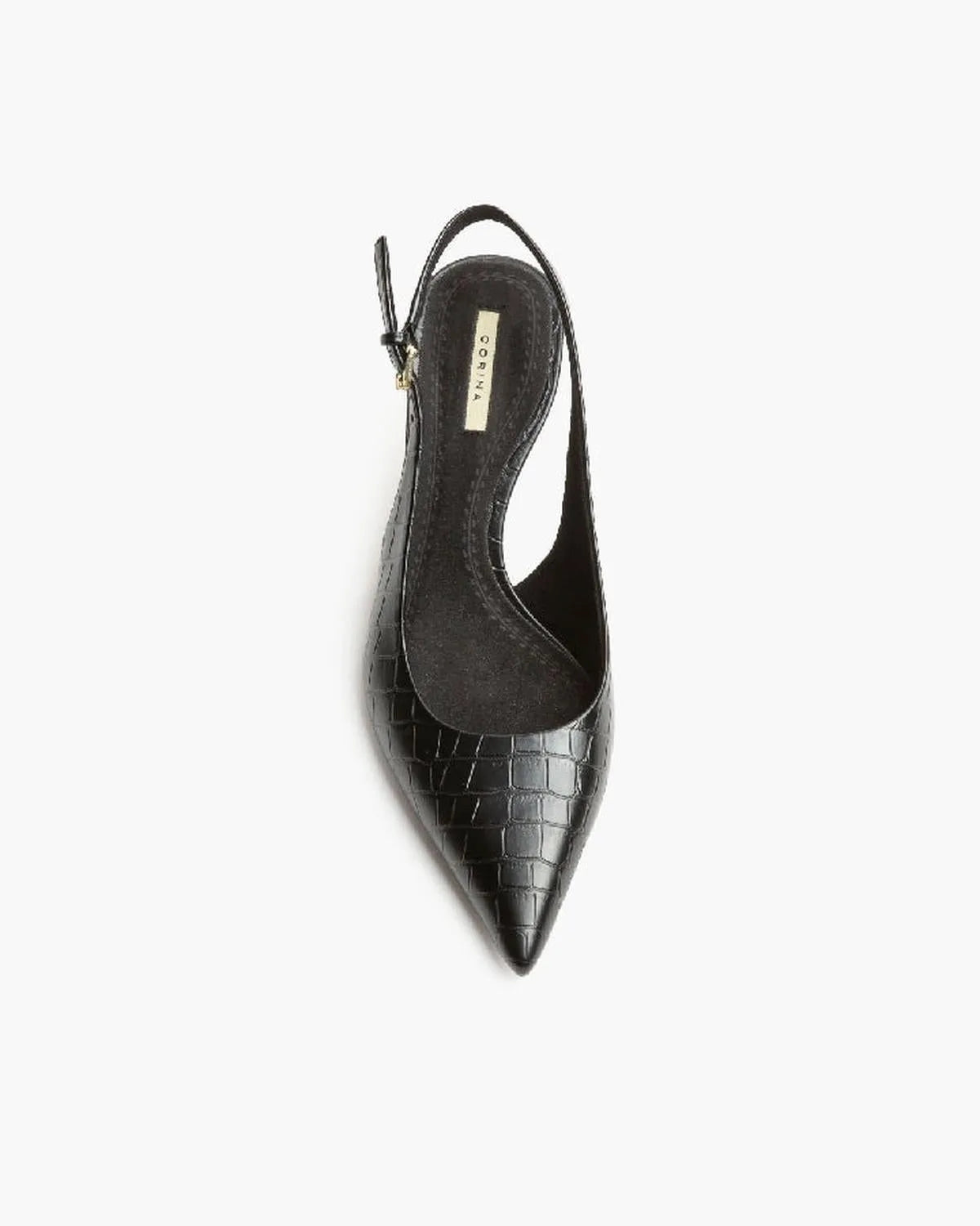LOW HEEL SLING BACK IN CROCCO-Sling Backs-CORINA- Pointure.AE