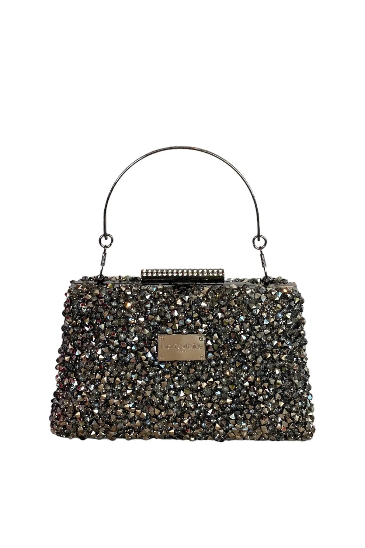 RECTANGULAR RHINESTONES EVENING BAG-Clutches-MARIE CLAIRE- Pointure.AE