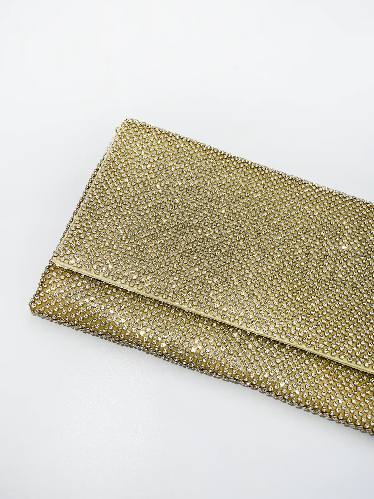 RHINESTONE CLUTCH IN GOLD-Clutches-STAY IN STYLE- Pointure.AE