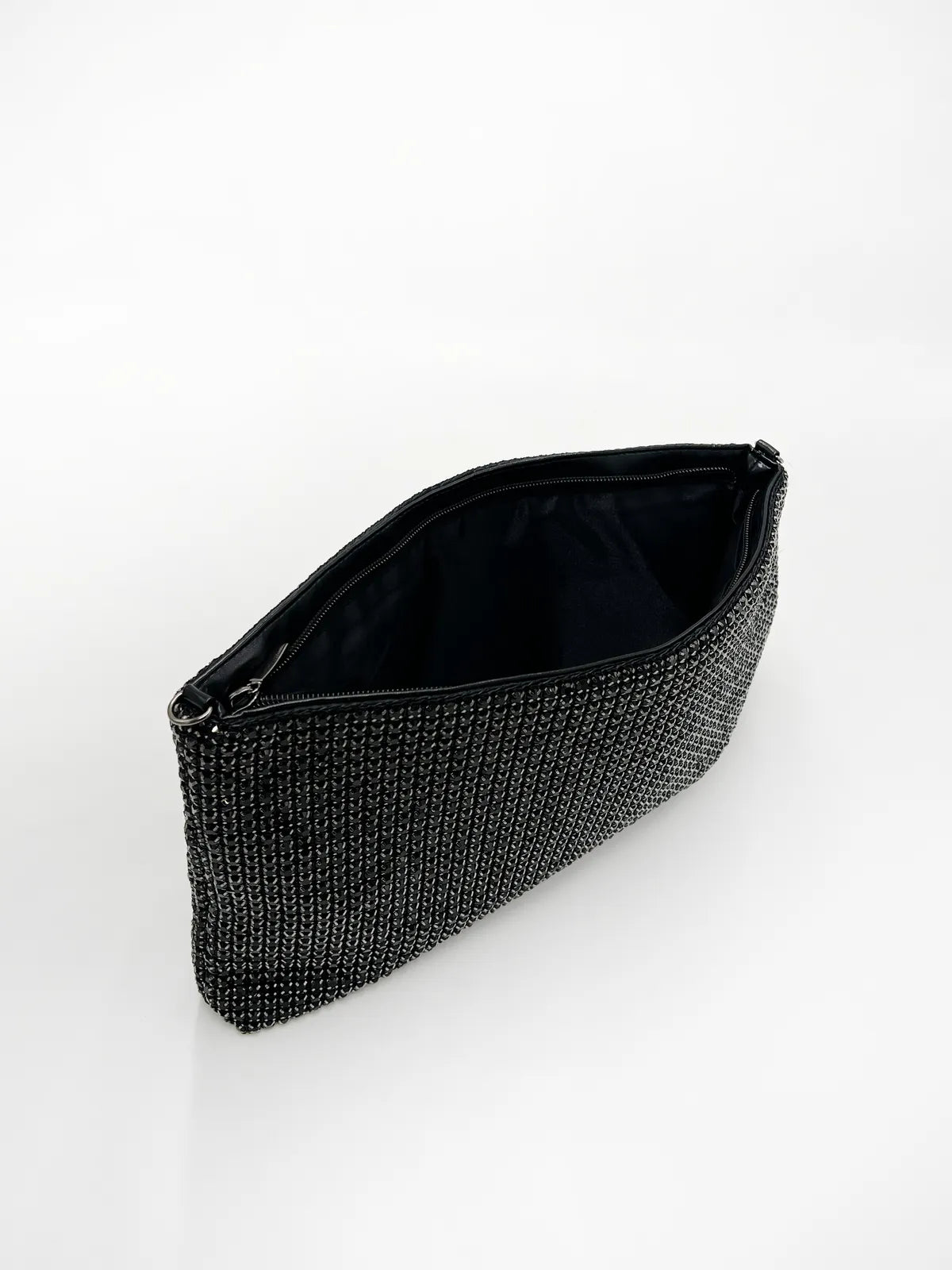 RHINESTONE POUCH IN BLACK-Pouches-STAY IN STYLE- Pointure.AE