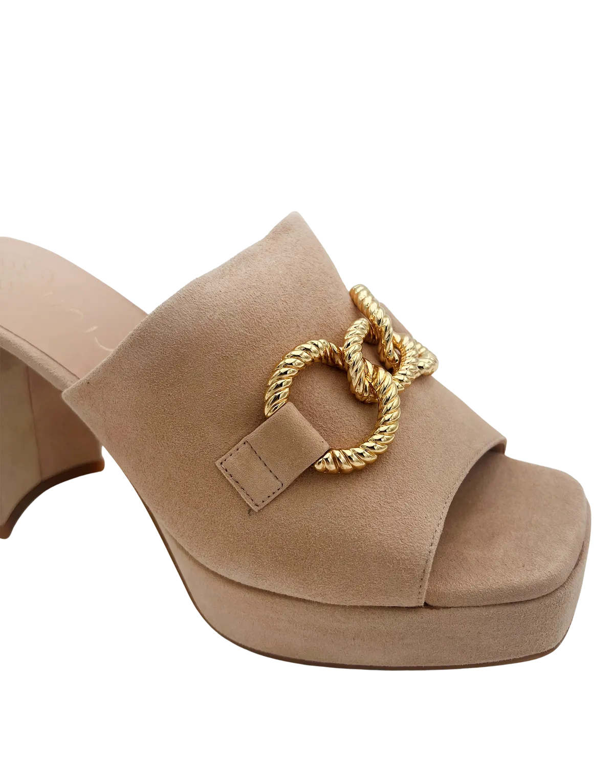 SUEDE SANDAL WITH TRIM-Mules-UNISA- Pointure.AE