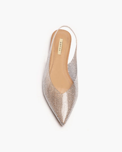VINYL FLAT SLINGBACK