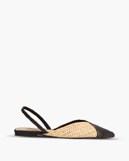 BRAIDED FLAT SLINGBACK