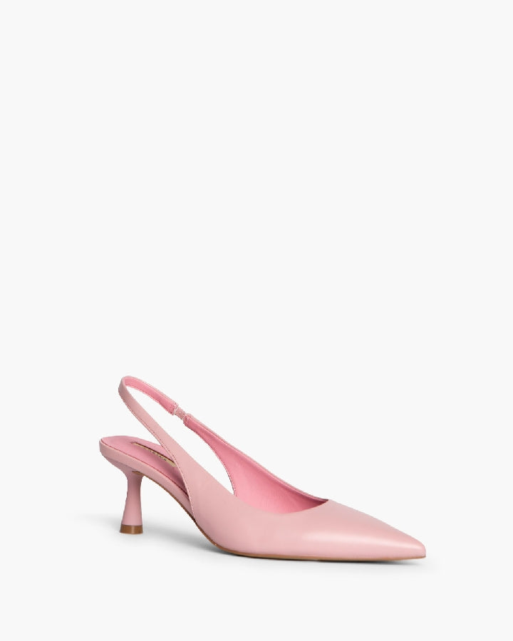 LOW HEEL SLING BACK IN PINK