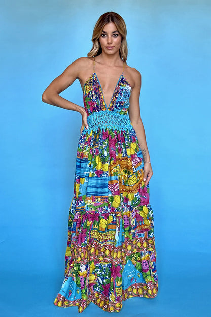 OPEN BACK MAXI DRESS