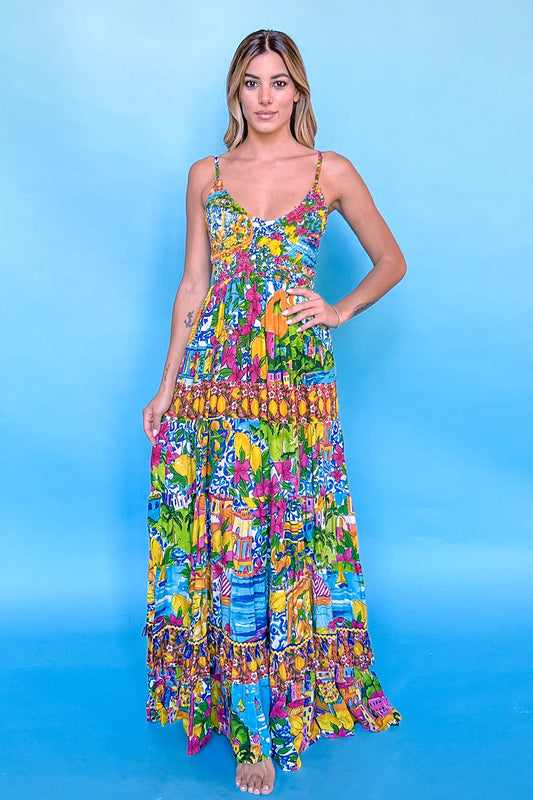 SPAGHETTI STRAP MAXI DRESS
