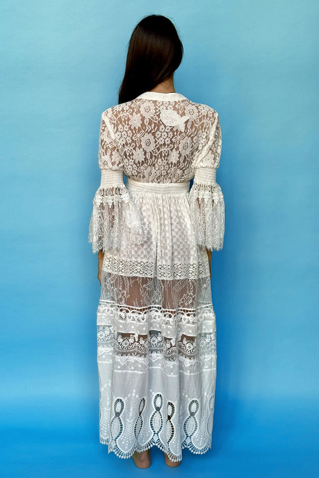 LACE BOHO DRESS - COVERUP