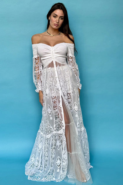 OFF-SHOULDER LONG DRESS