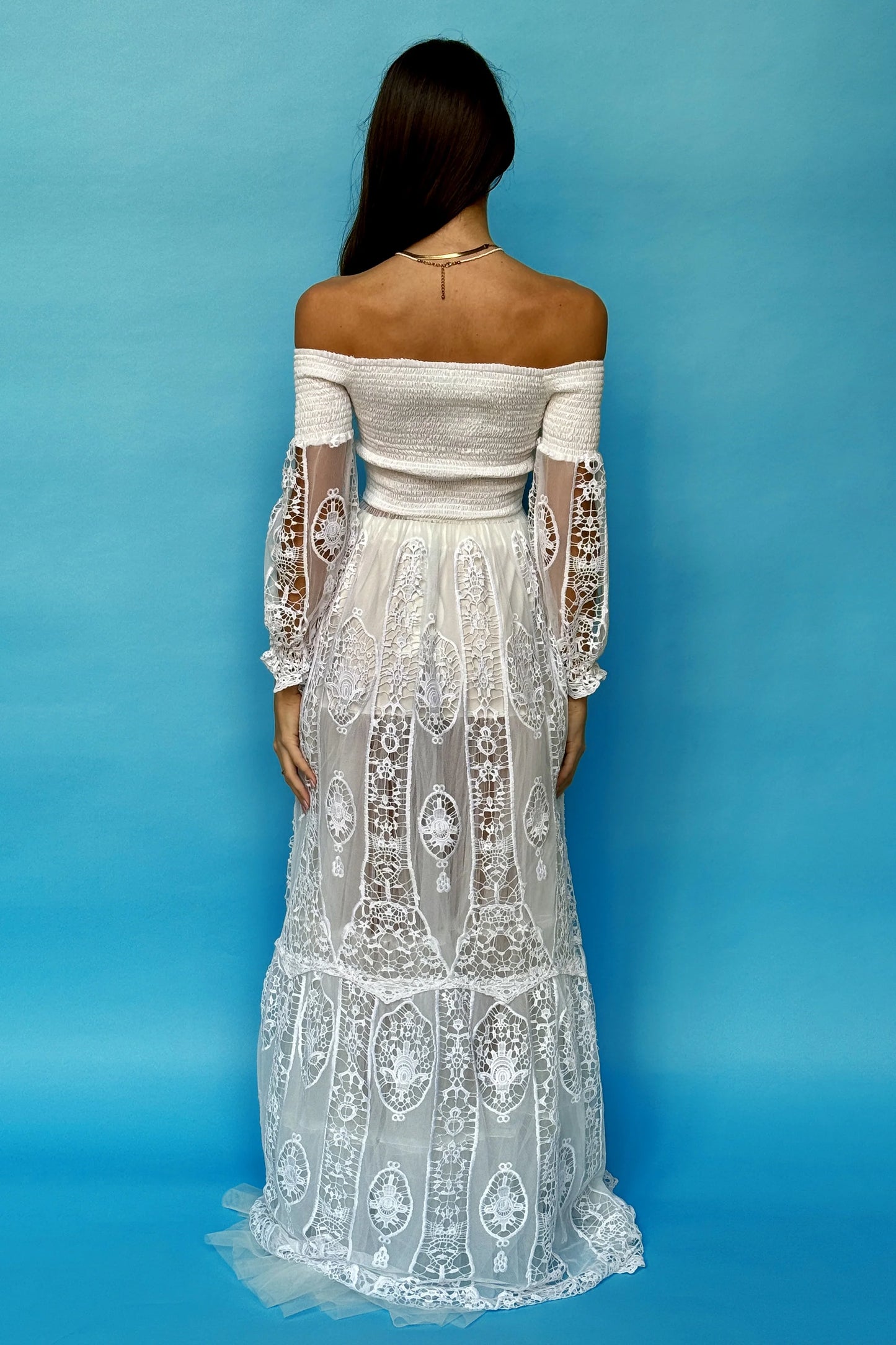 OFF-SHOULDER LONG DRESS