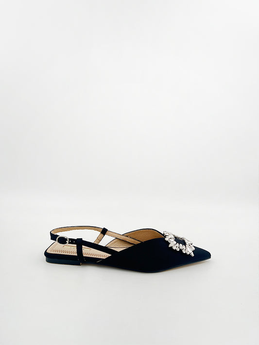 EMBELLISHED FLAT SLINGBACK