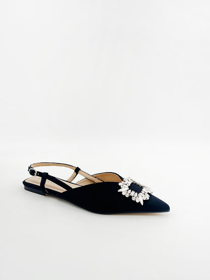 EMBELLISHED FLAT SLINGBACK