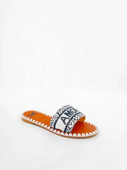 "AMORE" BEADED SLIPPER-Slippers-MAGA MILANO- Pointure.AE