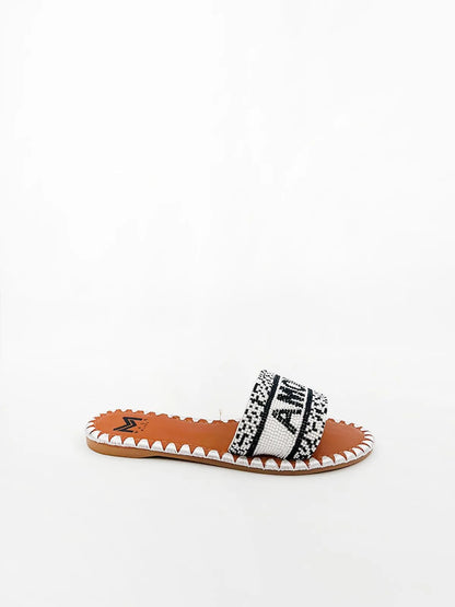 "AMORE" BEADED SLIPPER-Slippers-MAGA MILANO- Pointure.AE