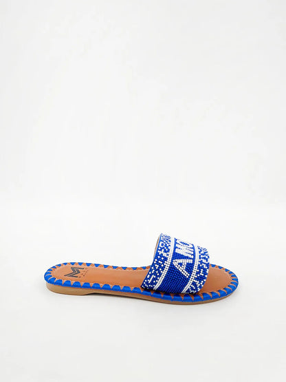 "AMORE" BEADED SLIPPER-Slippers-MAGA MILANO- Pointure.AE