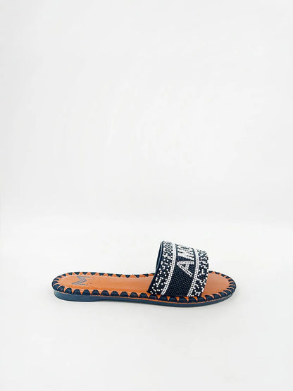 "AMORE" BEADED SLIPPER-Slippers-MAGA MILANO- Pointure.AE