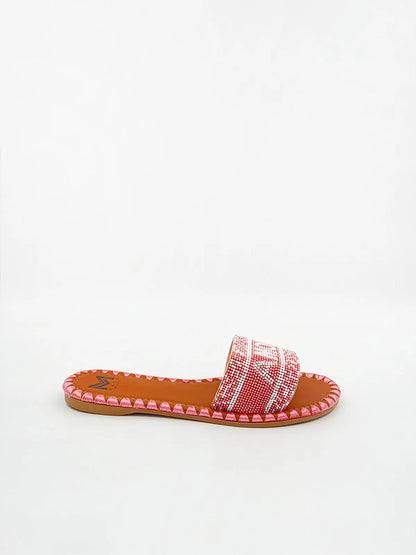 "AMORE" BEADED SLIPPER-Slippers-MAGA MILANO- Pointure.AE
