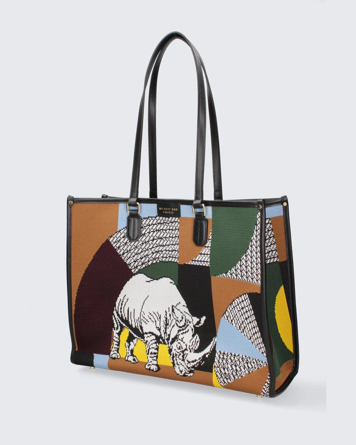 ATENA JUNGLE - RHINO-Tote Bags-MY BEST BAG- Pointure.AE