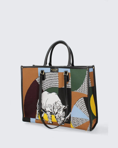 ATENA JUNGLE - RHINO-Tote Bags-MY BEST BAG- Pointure.AE