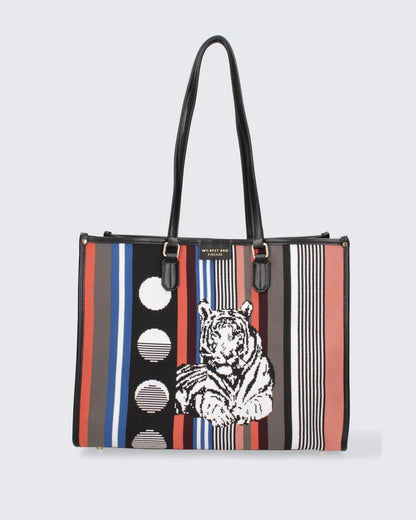 ATENA JUNGLE - TIGER-Tote Bags-MY BEST BAG- Pointure.AE
