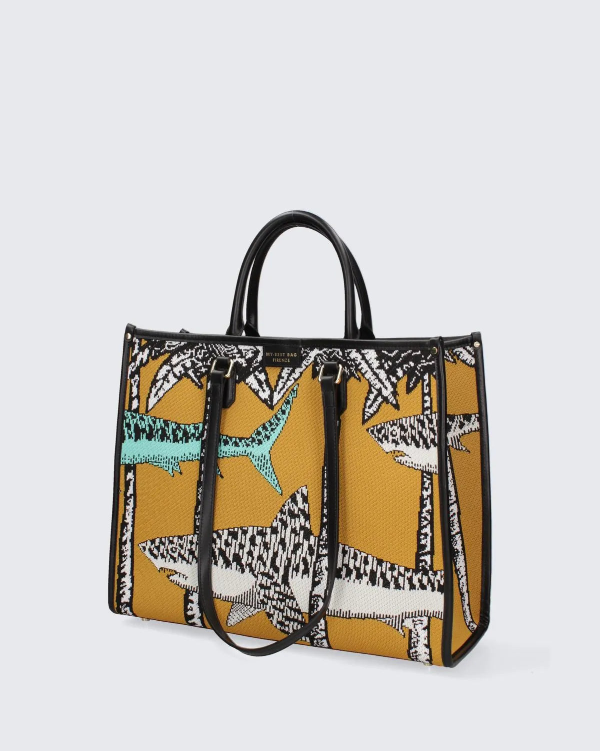 ATENA ONIRIC VIEW - SHARKS-Tote Bags-MY BEST BAG- Pointure.AE