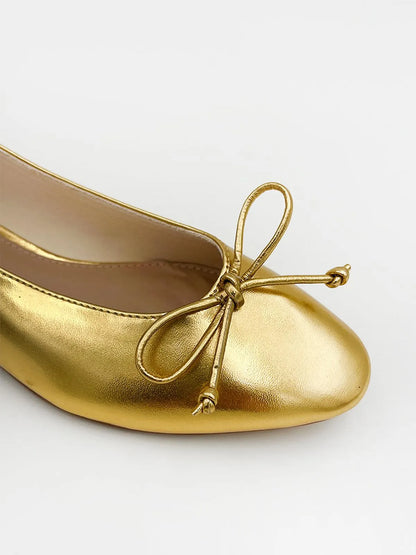 BALLERINA IN MIRROR GOLD-Ballerinas-CORINA- Pointure.AE