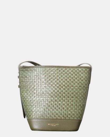 BASKET BAG IN GREEN-Basket Bags-MY BEST BAG- Pointure.AE