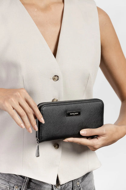 BLACK WALLET-Wallets-MARIE CLAIRE- Pointure.AE