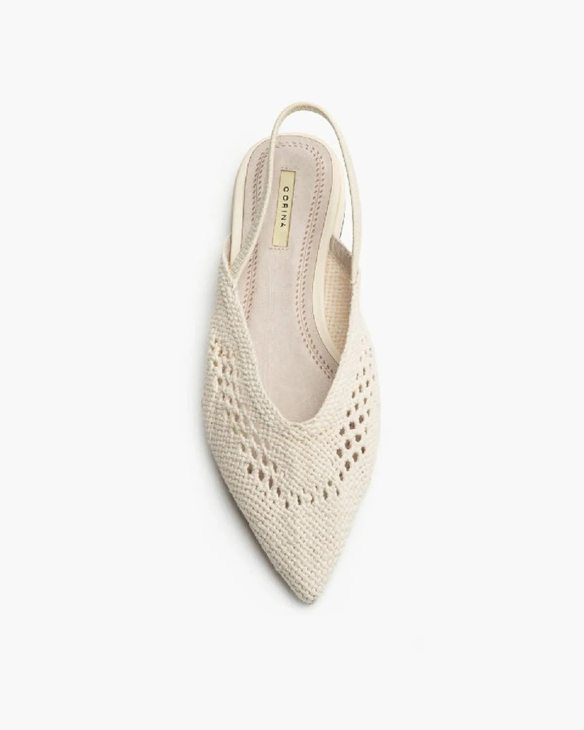 BRAIDED FLATS IN BEIGE-Flats-CORINA- Pointure.AE