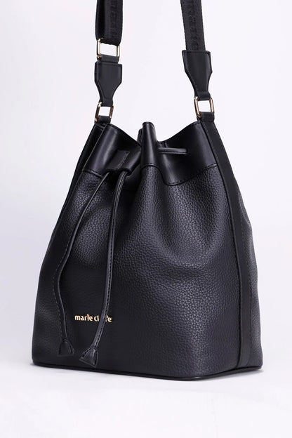 BUCKET BAG IN BLACK-Bucket Bags-MARIE CLAIRE- Pointure.AE
