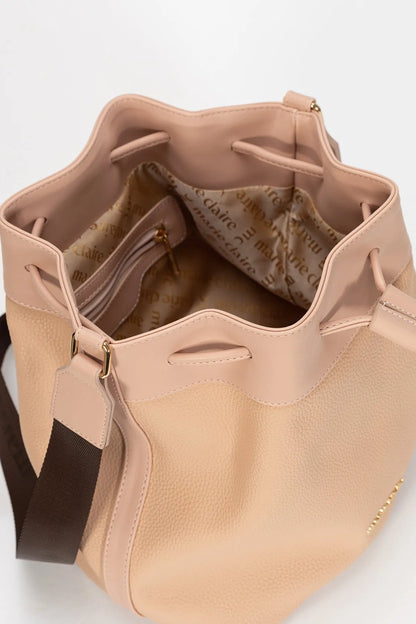 BUCKET BAG IN POWDER-Bucket Bags-MARIE CLAIRE- Pointure.AE
