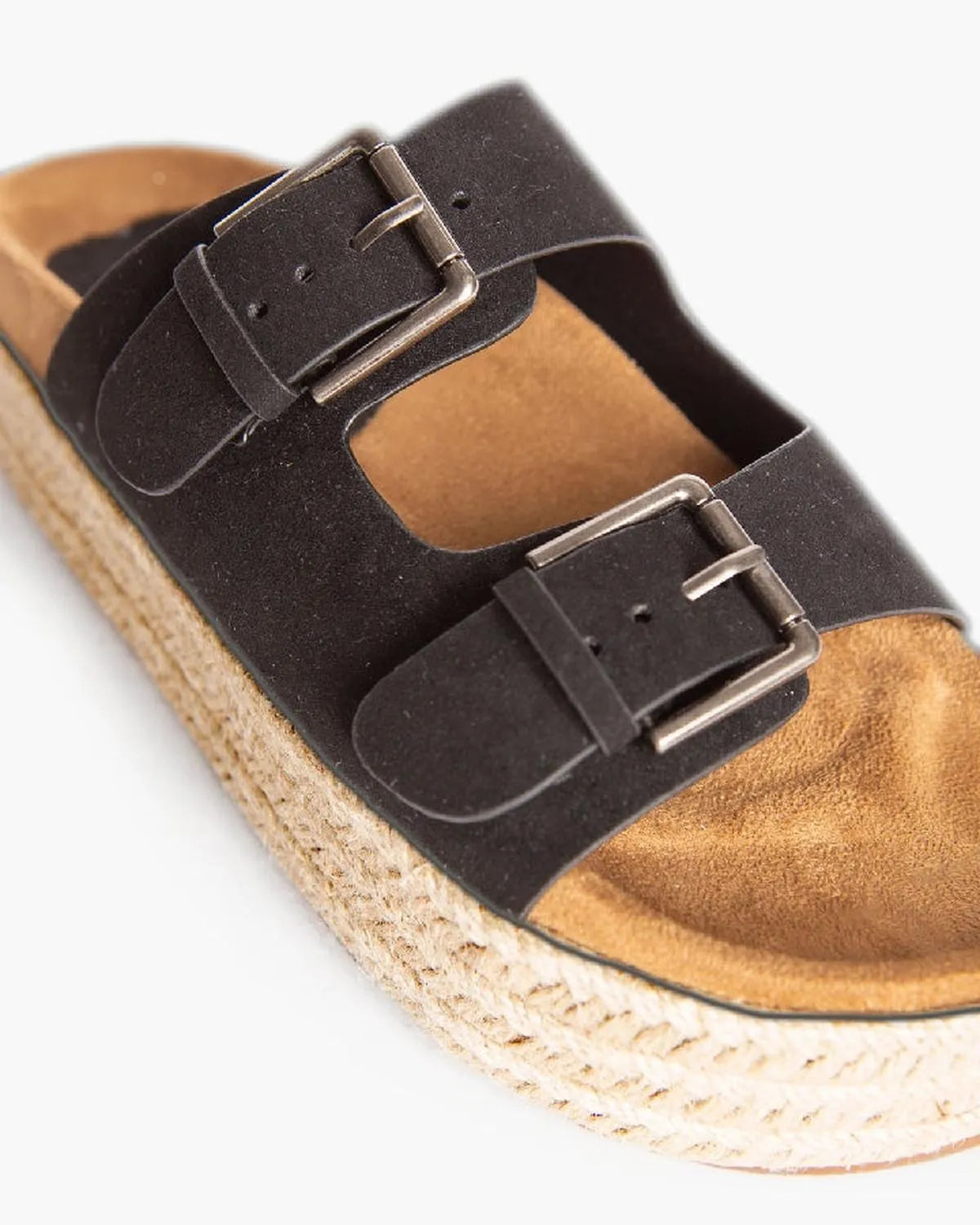 BUCKLED WEDGE MULE IN BLACK-Wedges-CORINA- Pointure.AE