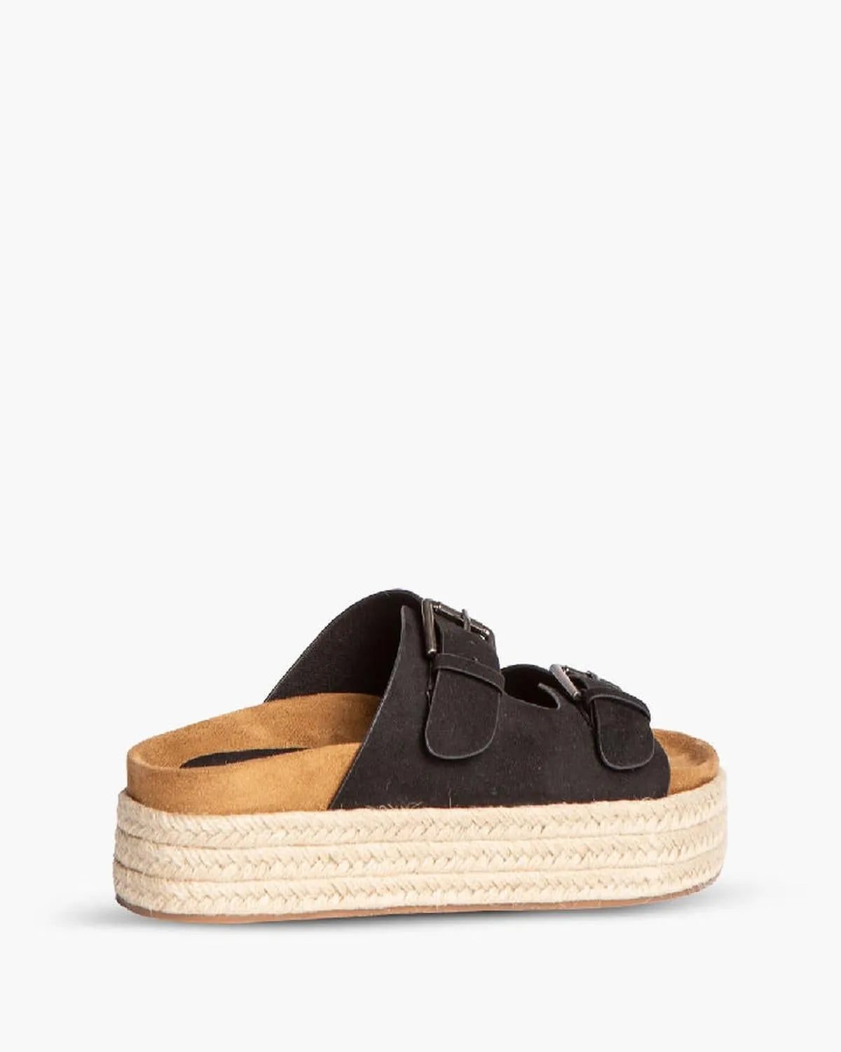 BUCKLED WEDGE MULE IN BLACK-Wedges-CORINA- Pointure.AE