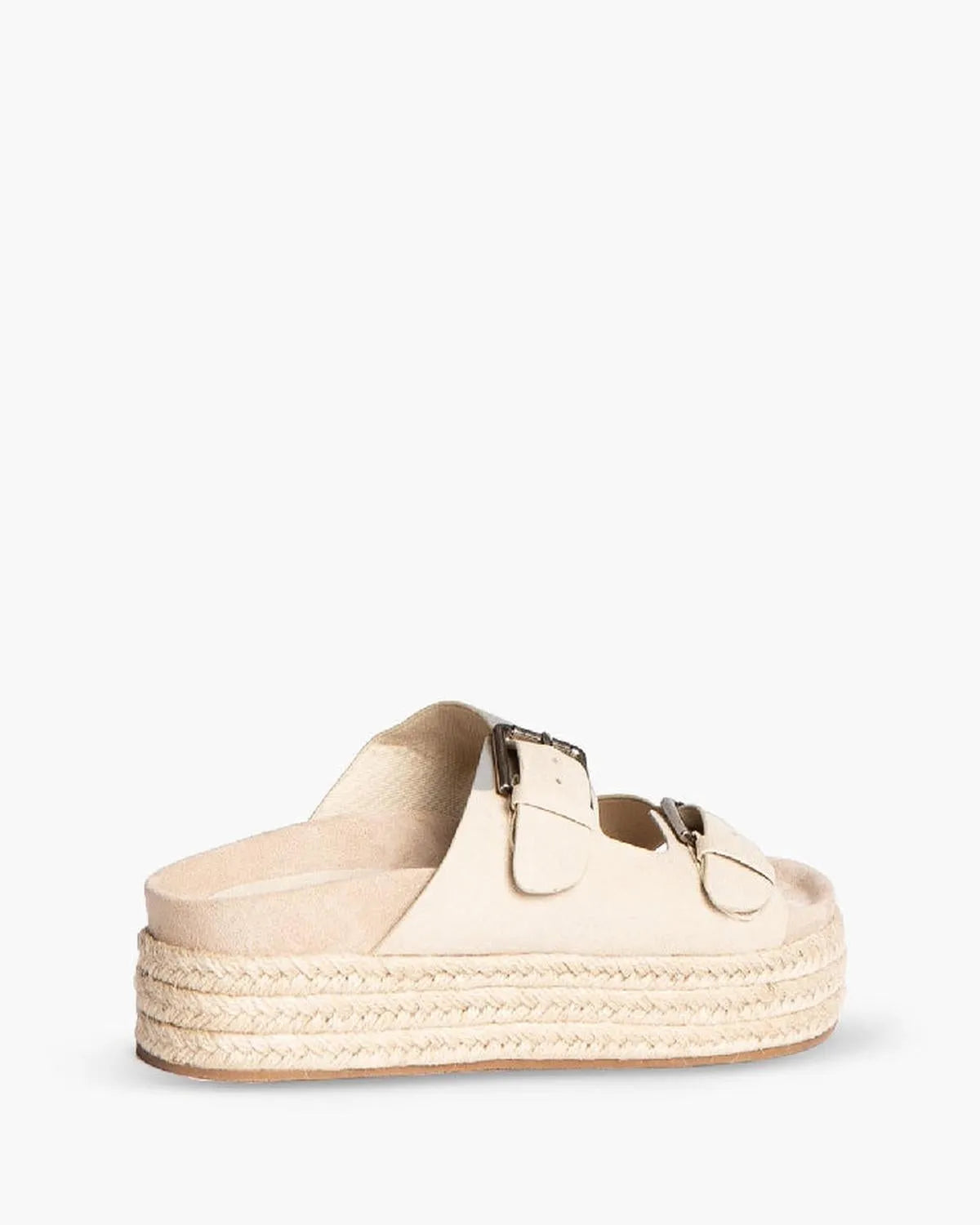 BUCKLED WEDGE MULE IN NATURAL-Wedges-CORINA- Pointure.AE