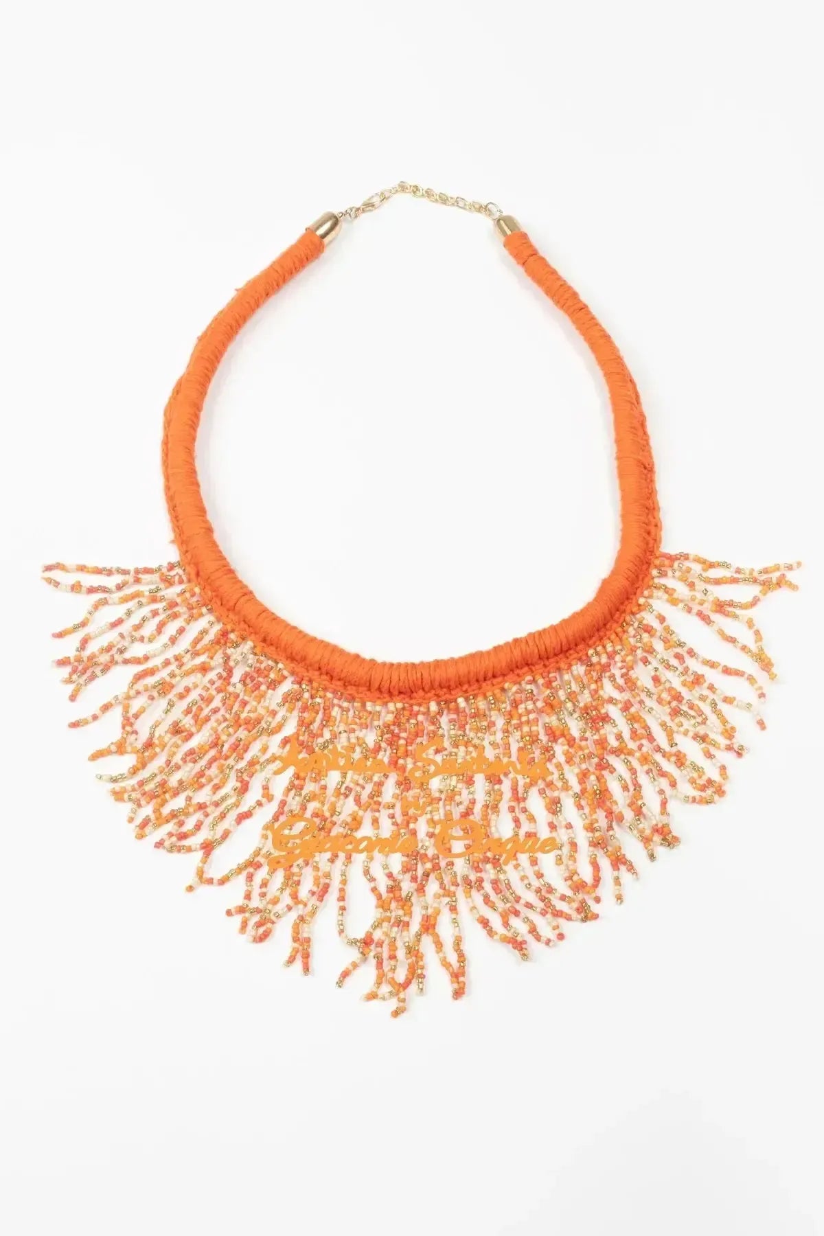 CHOKER NECKLACE IN ORANGE