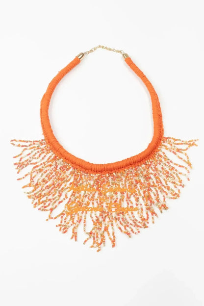 CHOKER NECKLACE IN ORANGE